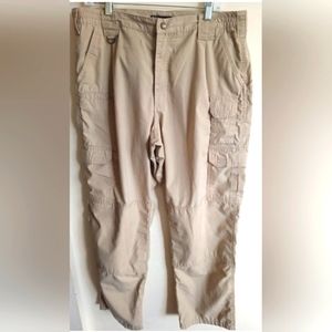5.11 Tactical Cargo Canvas Pants Men’s Tan Size 38/32 Khaki Cotton Stretch